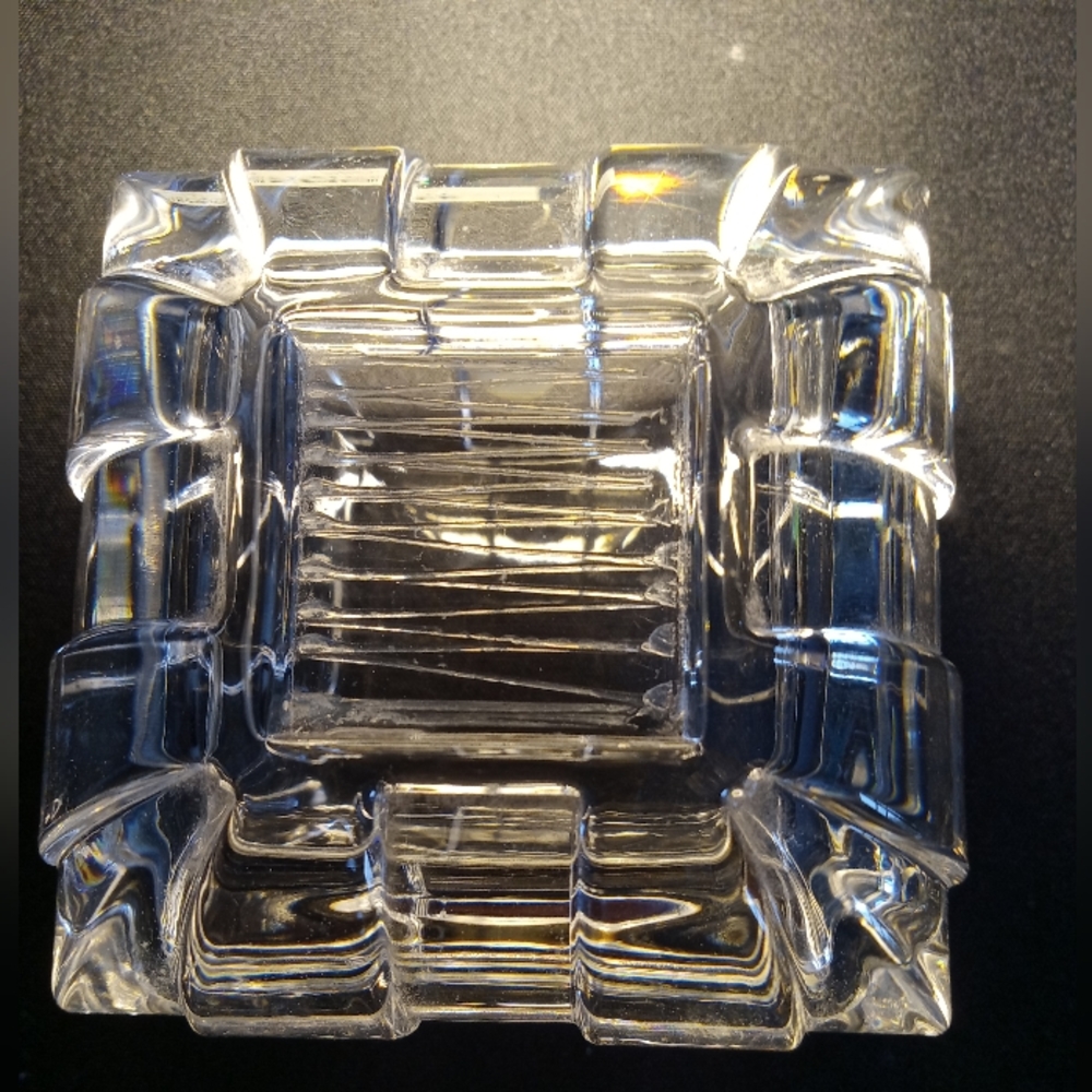 Vintage Crystal and silver Trinket Box